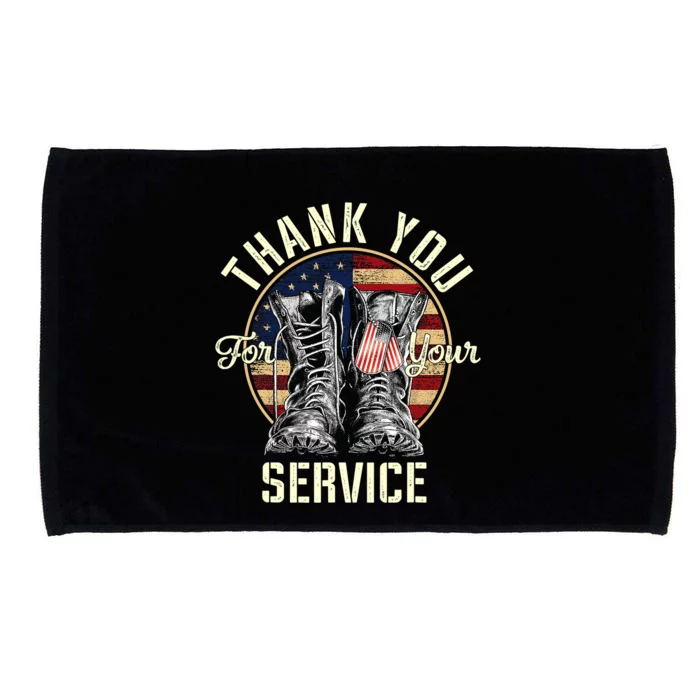 Thank you Veterans For Your Service Veterans Day Microfiber Hand Towel