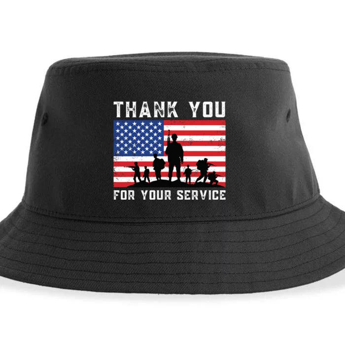 Thank You Veterans For Your Service Veterans Day Sustainable Bucket Hat