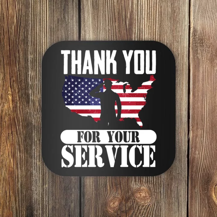 Thank You Veterans For Your Service Veterans Day Coaster