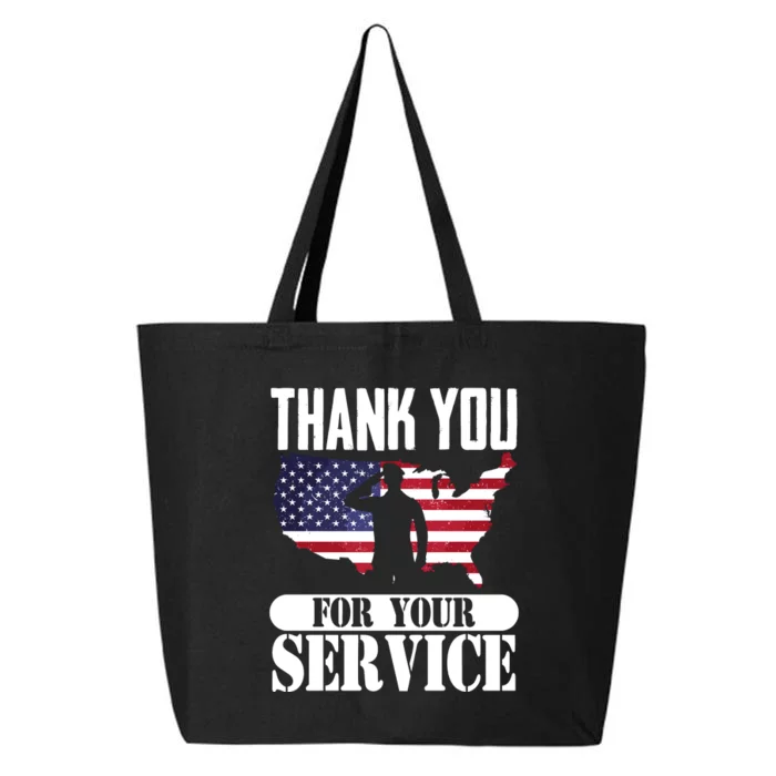 Thank You Veterans For Your Service Veterans Day 25L Jumbo Tote