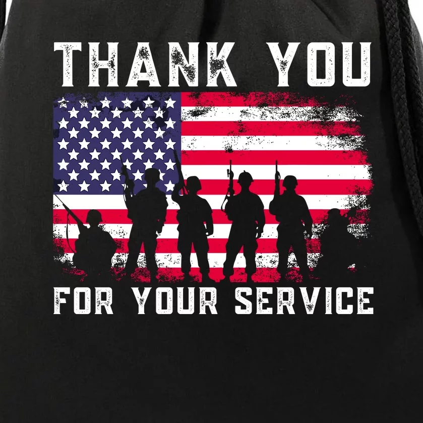 Thank You Veterans For Your Service Veterans Day Drawstring Bag