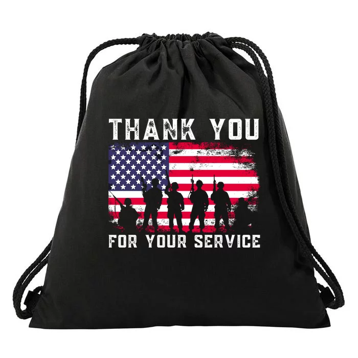 Thank You Veterans For Your Service Veterans Day Drawstring Bag