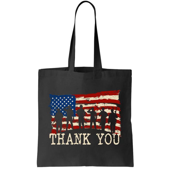 Thank You Veterans Tote Bag