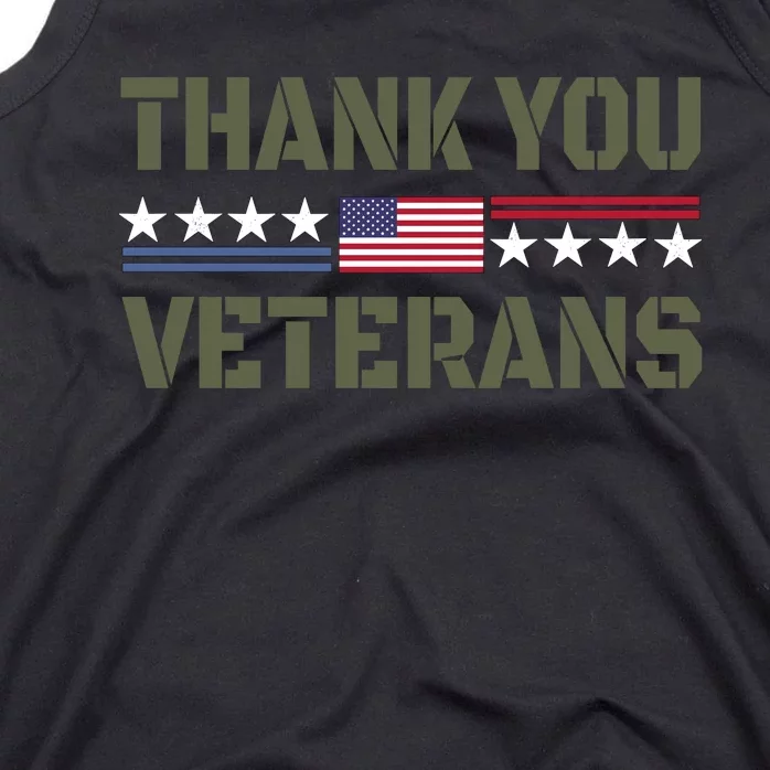 Thank You Veterans Tank Top