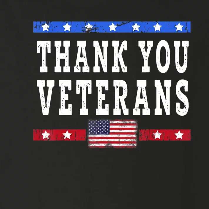 Thank You! Veterans Day & Memorial Day Partiotic Military Toddler Long Sleeve Shirt