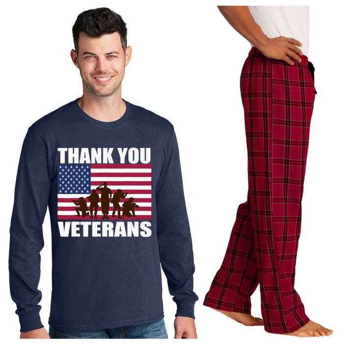 Thank You Veterans Day, Day Memorial Long Sleeve Pajama Set