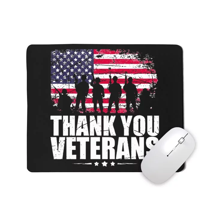 Thank You! Veterans Day & Memorial Day Partiotic Military Mousepad