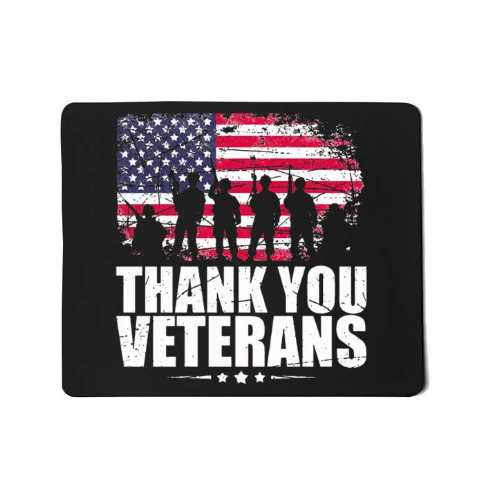 Thank You! Veterans Day & Memorial Day Partiotic Military Mousepad