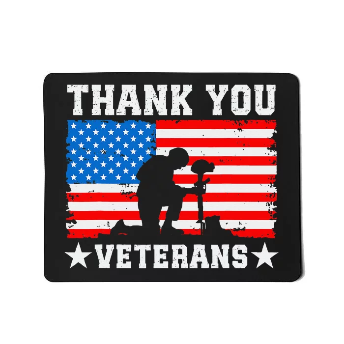 Thank You Veterans Day Memorial Day Patriotic Mousepad