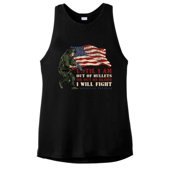 Thank You Veterans Day Day Memorial Ladies Tri-Blend Wicking Tank