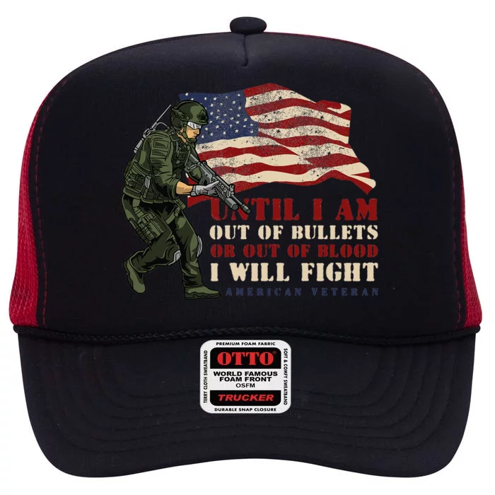 Thank You Veterans Day Day Memorial High Crown Mesh Trucker Hat