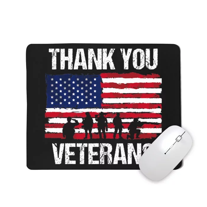 Thank You! Veterans Day & Memorial Day Partiotic Military Mousepad