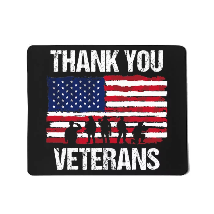 Thank You! Veterans Day & Memorial Day Partiotic Military Mousepad