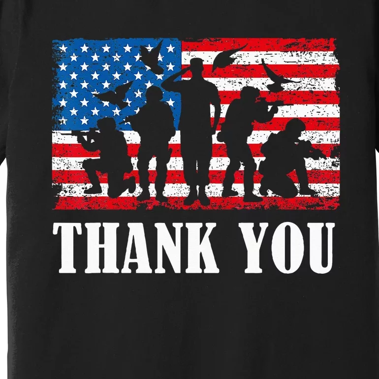 Thank You! Veterans Day & Memorial Day Partiotic Military Premium T-Shirt