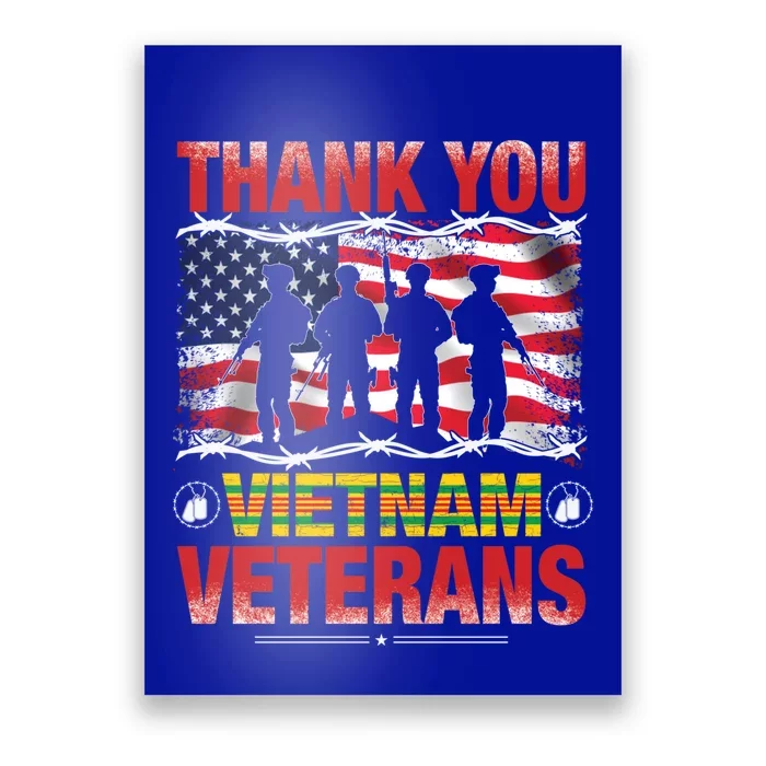 Thank You Vietnam Veterans Happy Veterans Day Proud Family Gift Poster