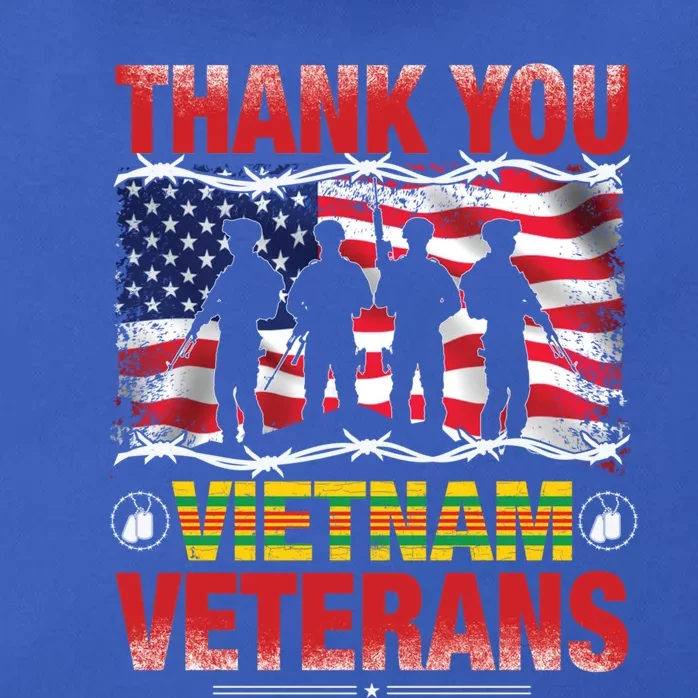 Thank You Vietnam Veterans Happy Veterans Day Proud Family Gift Zip Tote Bag