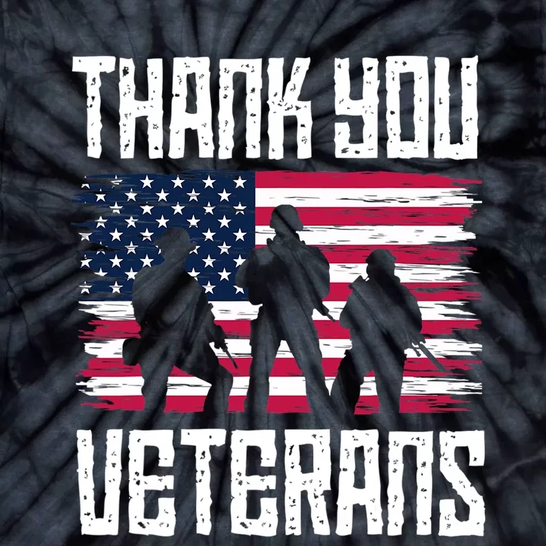 Thank You Veterans Shirt, Veterans Day 2022 Tie-Dye T-Shirt