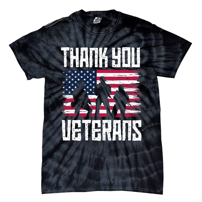 Thank You Veterans Shirt, Veterans Day 2022 Tie-Dye T-Shirt