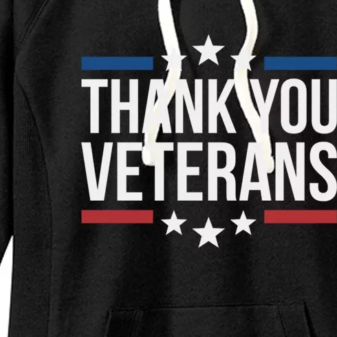 Thank You Veterans Gift Women's Fleece Hoodie