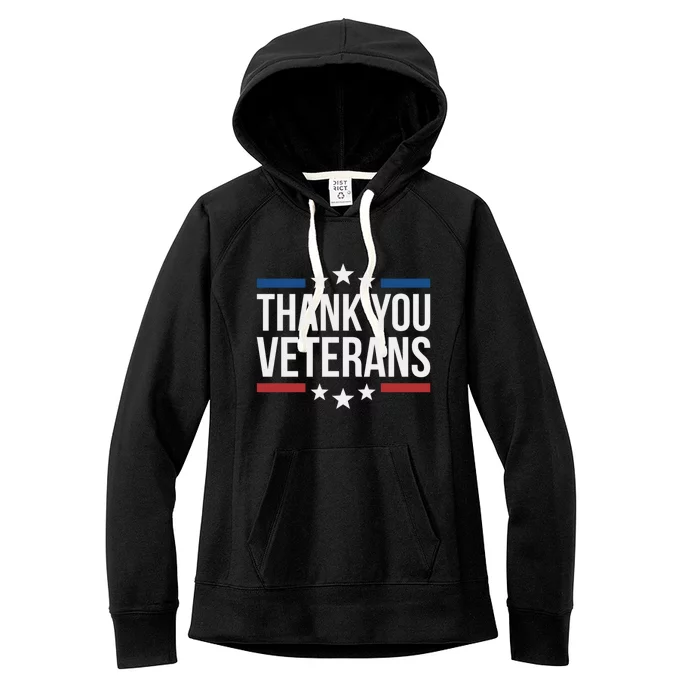 Thank You Veterans Gift Women's Fleece Hoodie