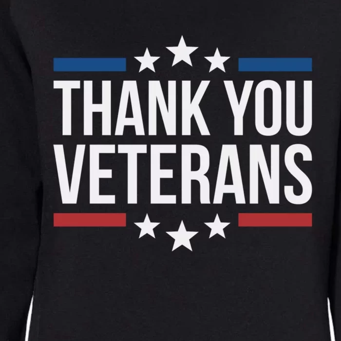 Thank You Veterans Gift Womens California Wash Sweatshirt