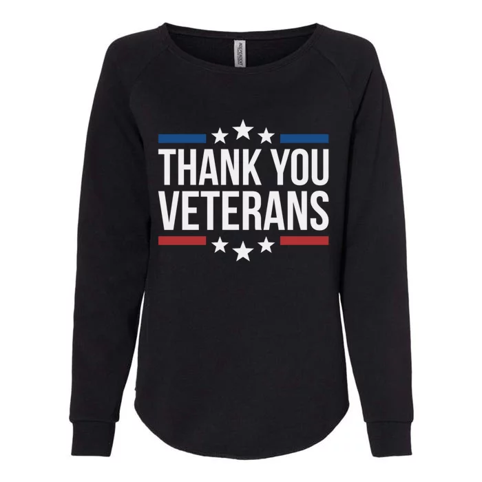 Thank You Veterans Gift Womens California Wash Sweatshirt