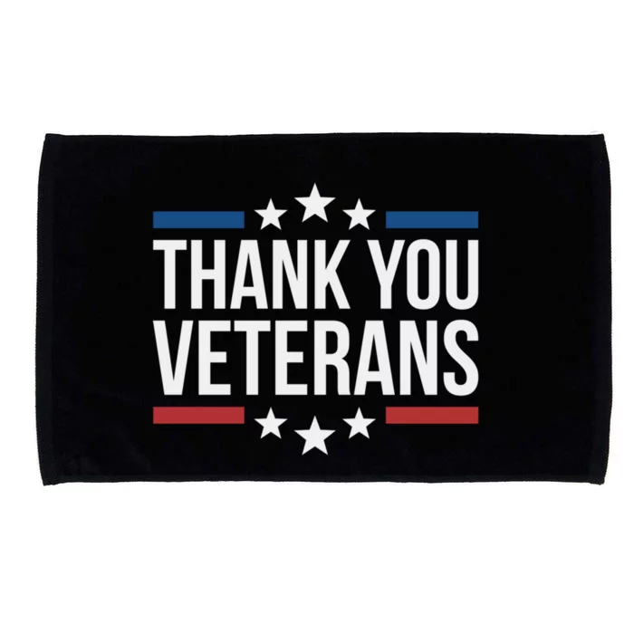 Thank You Veterans Gift Microfiber Hand Towel