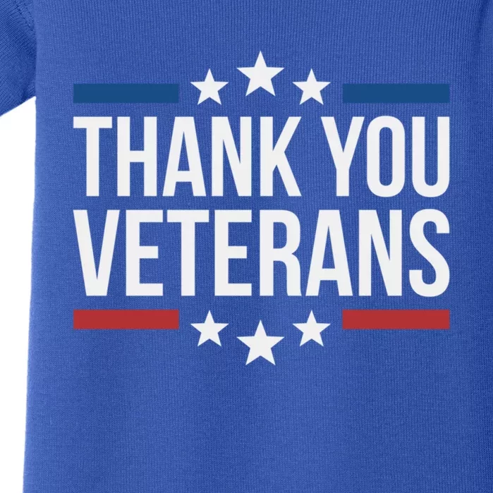 Thank You Veterans Gift Baby Bodysuit