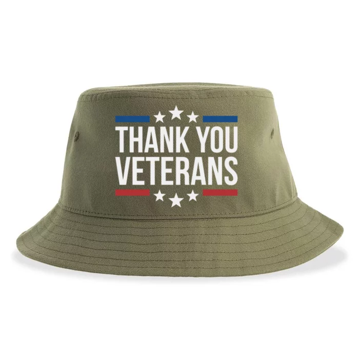 Thank You Veterans Gift Sustainable Bucket Hat