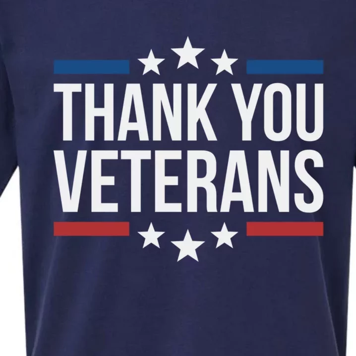 Thank You Veterans Gift Sueded Cloud Jersey T-Shirt