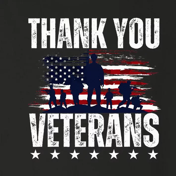 Thank You Veterans Day Memorial Day Partiotic Military Usa Toddler Long Sleeve Shirt