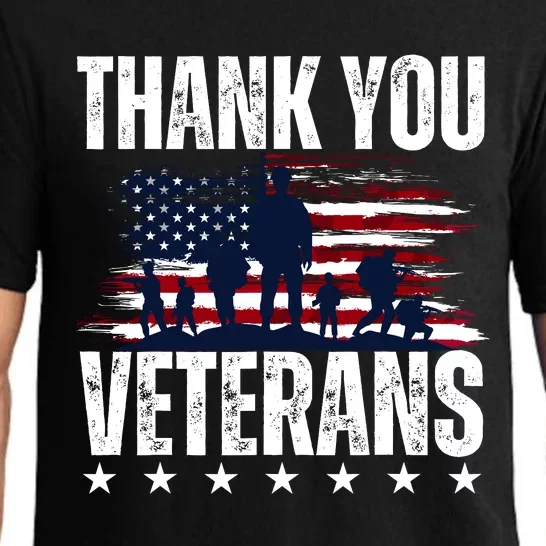 Thank You Veterans Day Memorial Day Partiotic Military Usa Pajama Set