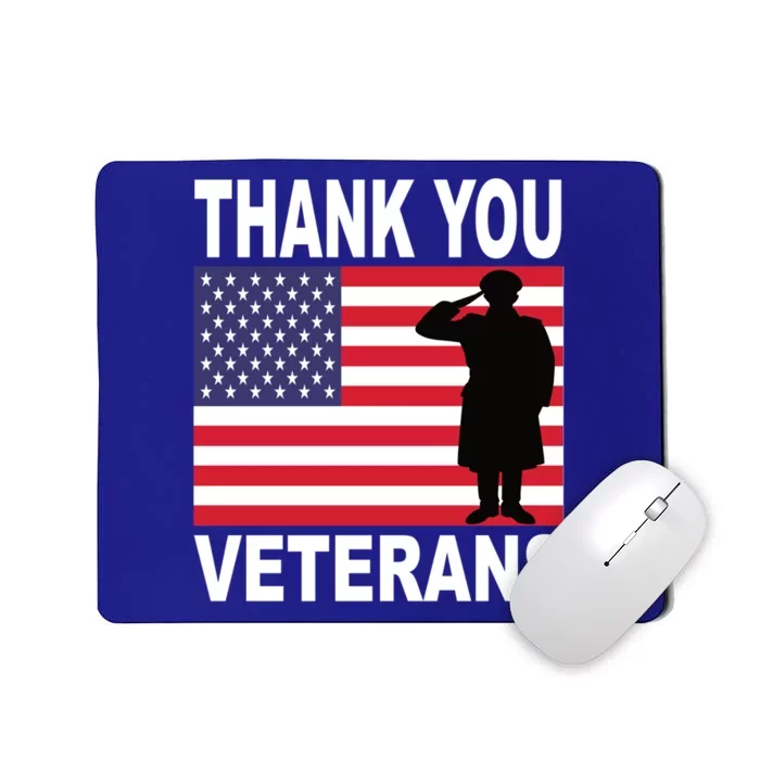 Thank You Veterans Gift Veterans Day Gift Mousepad