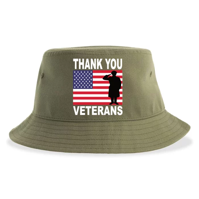 Thank You Veterans Gift Veterans Day Gift Sustainable Bucket Hat