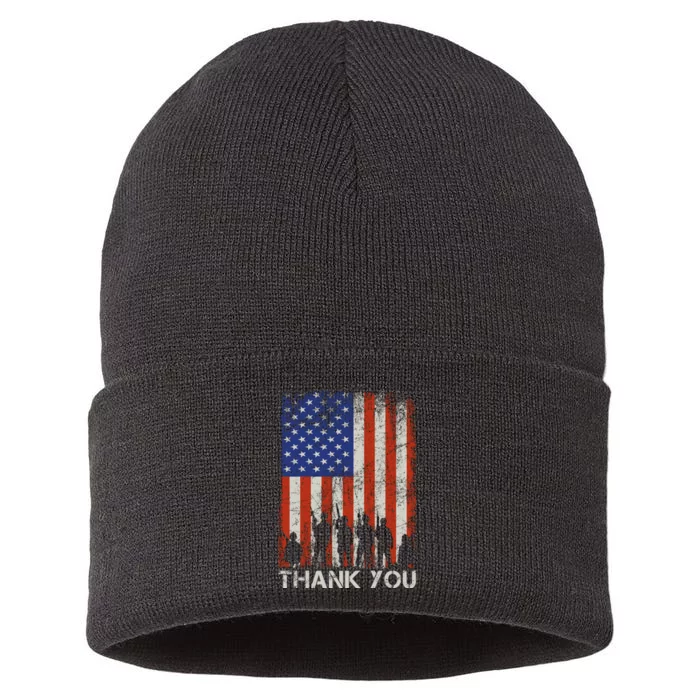 Thank You Veteran Sustainable Knit Beanie