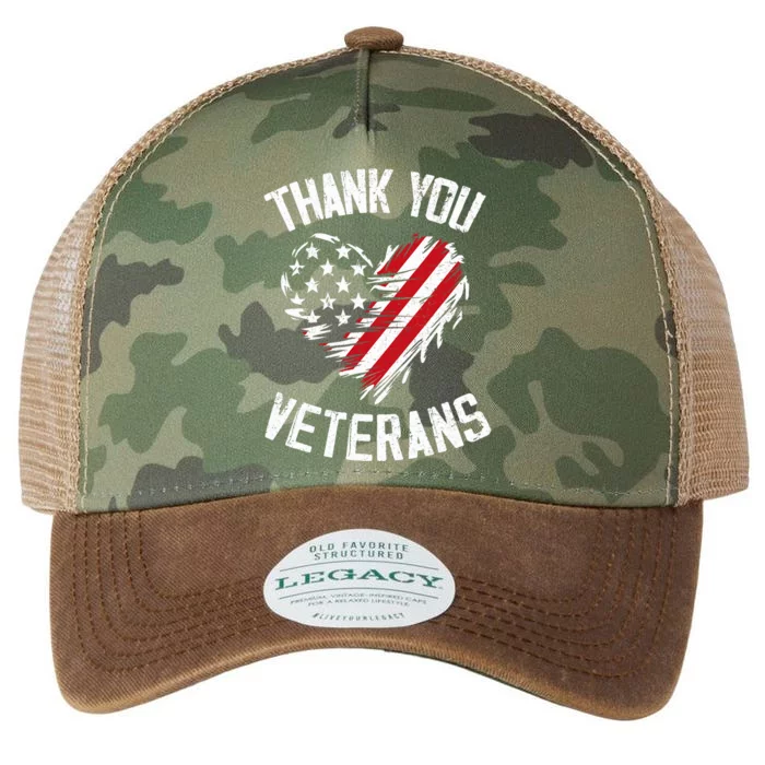 Thank You Veterans Patriotic American Flag Veterans Day 2024 Legacy Tie Dye Trucker Hat