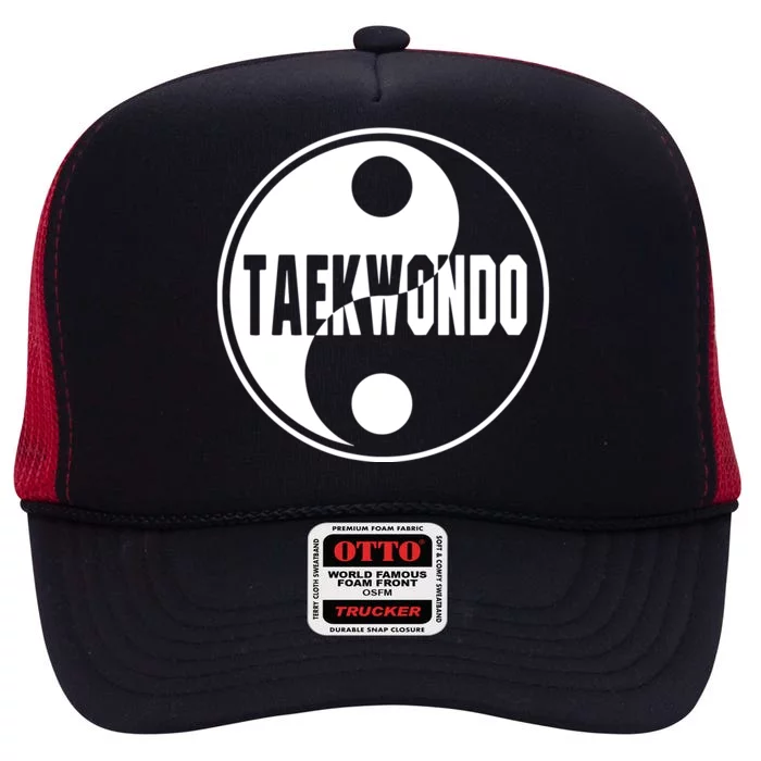 Taekwondo Yin Yang Tae Kwon Do Duality Tee High Crown Mesh Trucker Hat