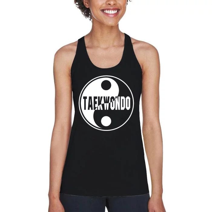 Taekwondo Yin Yang Tae Kwon Do Duality Women's Racerback Tank