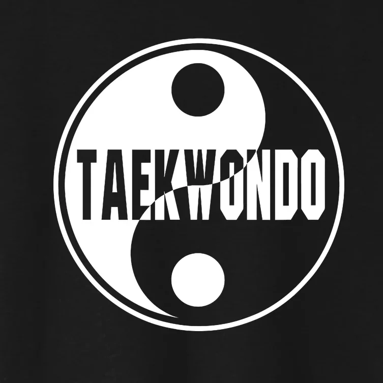 Taekwondo Yin Yang Tae Kwon Do Duality Women's Crop Top Tee