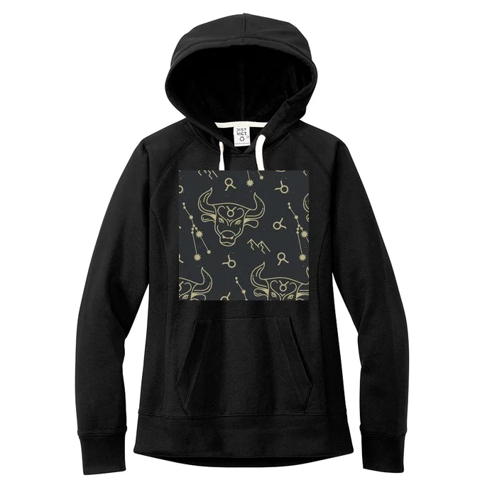 Taurus Zodiac Astrology Women's Fleece Hoodie