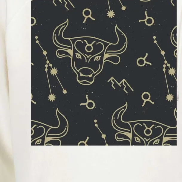 Taurus Zodiac Astrology Womens Funnel Neck Pullover Hood