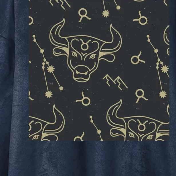 Taurus Zodiac Astrology Hooded Wearable Blanket