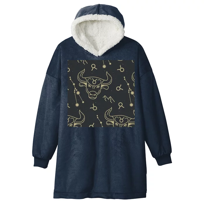 Taurus Zodiac Astrology Hooded Wearable Blanket