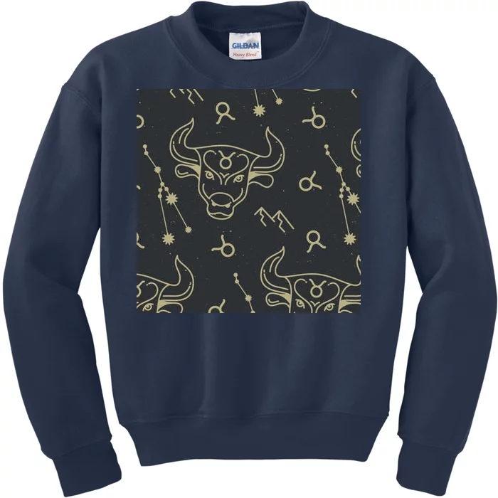 Taurus Zodiac Astrology Kids Sweatshirt