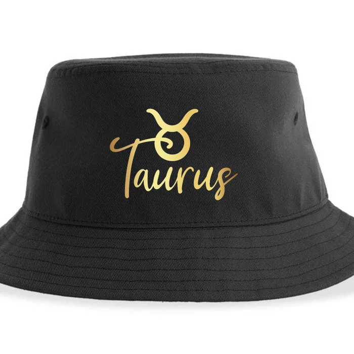 Taurus Zodiac Birthday Sustainable Bucket Hat