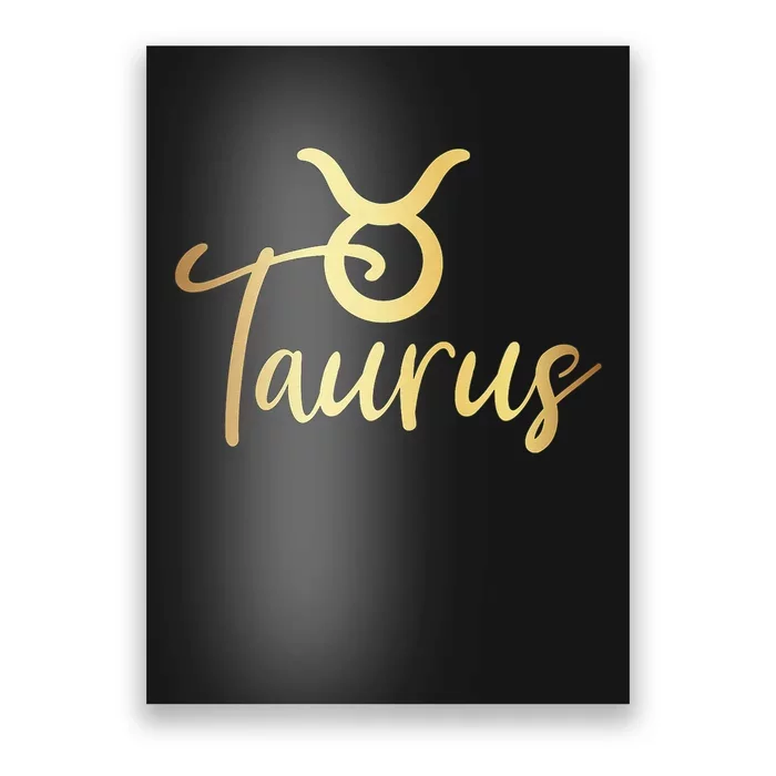 Taurus Zodiac Birthday Poster