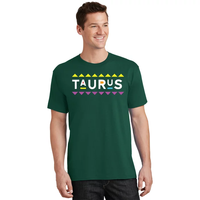 Taurus Zodiac Design 90s Style T-Shirt