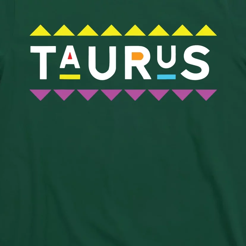 Taurus Zodiac Design 90s Style T-Shirt