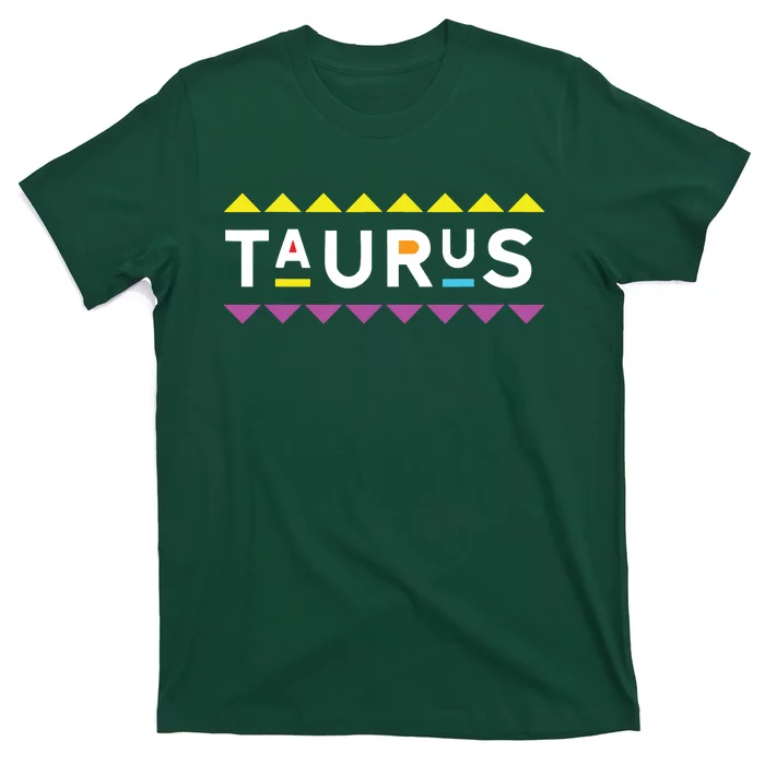 Taurus Zodiac Design 90s Style T-Shirt