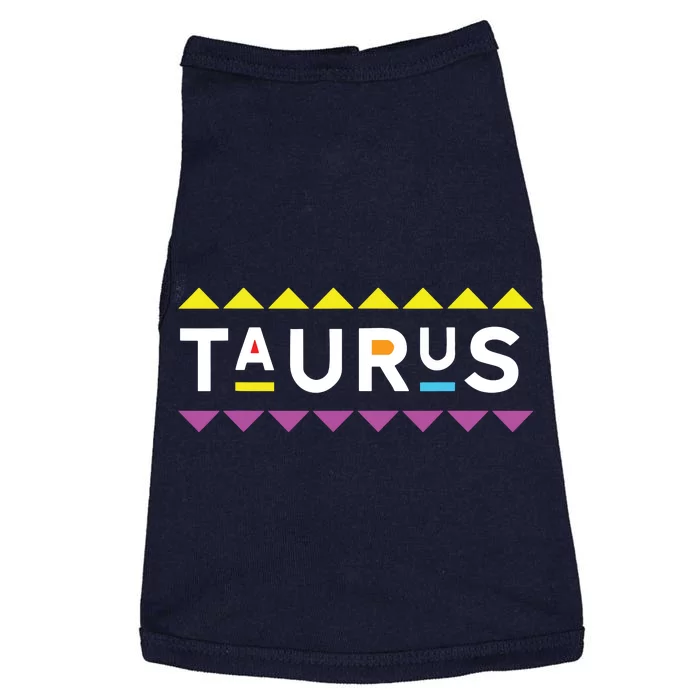 Taurus Zodiac Design 90s Style Doggie Tank